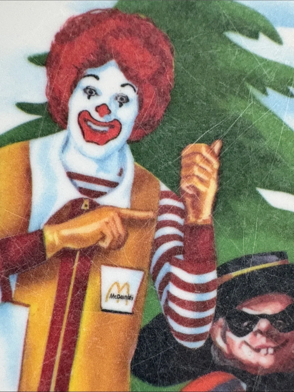 Vintage McDonald’s Melamine 10” Holiday/ Winter Plate